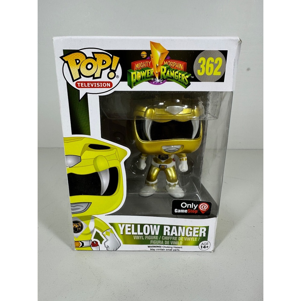 Funko Pop! Mighty Morphin Power Rangers Yellow Ranger 362 GameStop Exclusive‎